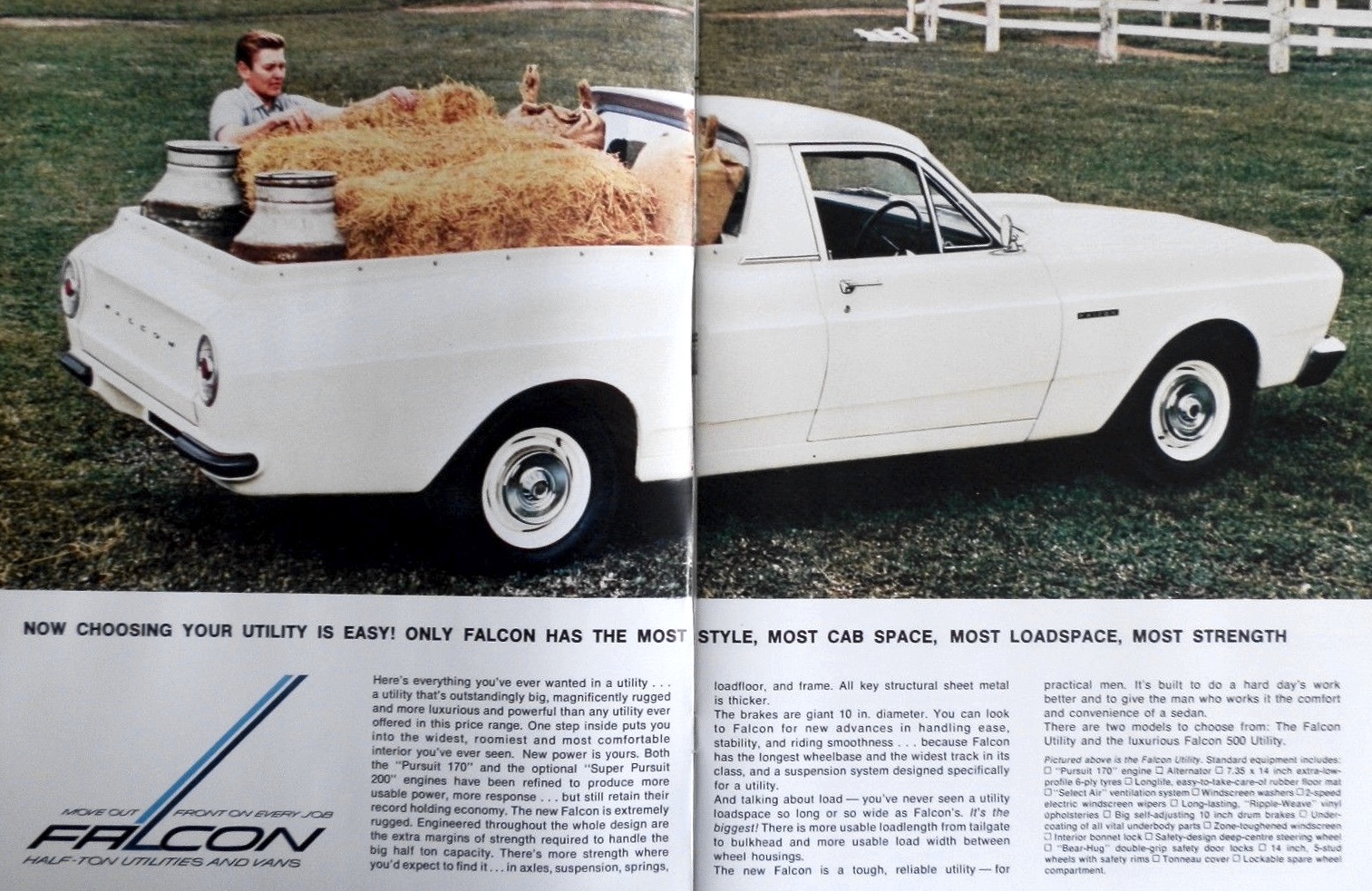 1966 Ford XR Falcon Ute and Van Brochure Page 1